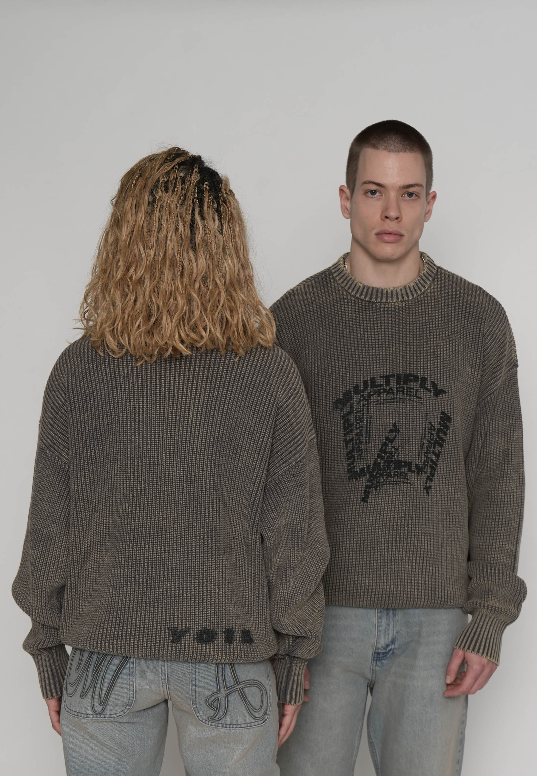 Multiply Apparel Oversize Sweatshirt TUNNEL Gargoyle – weitere Ansicht 6
