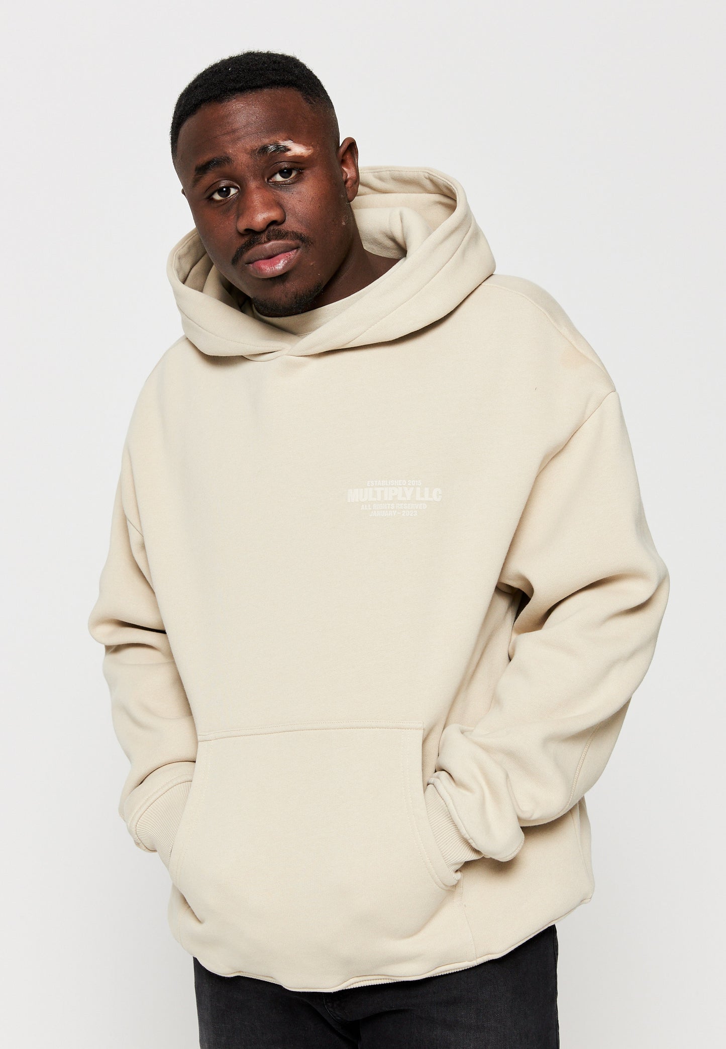 Oversize Hoodie LLC Cement Soda Washed
