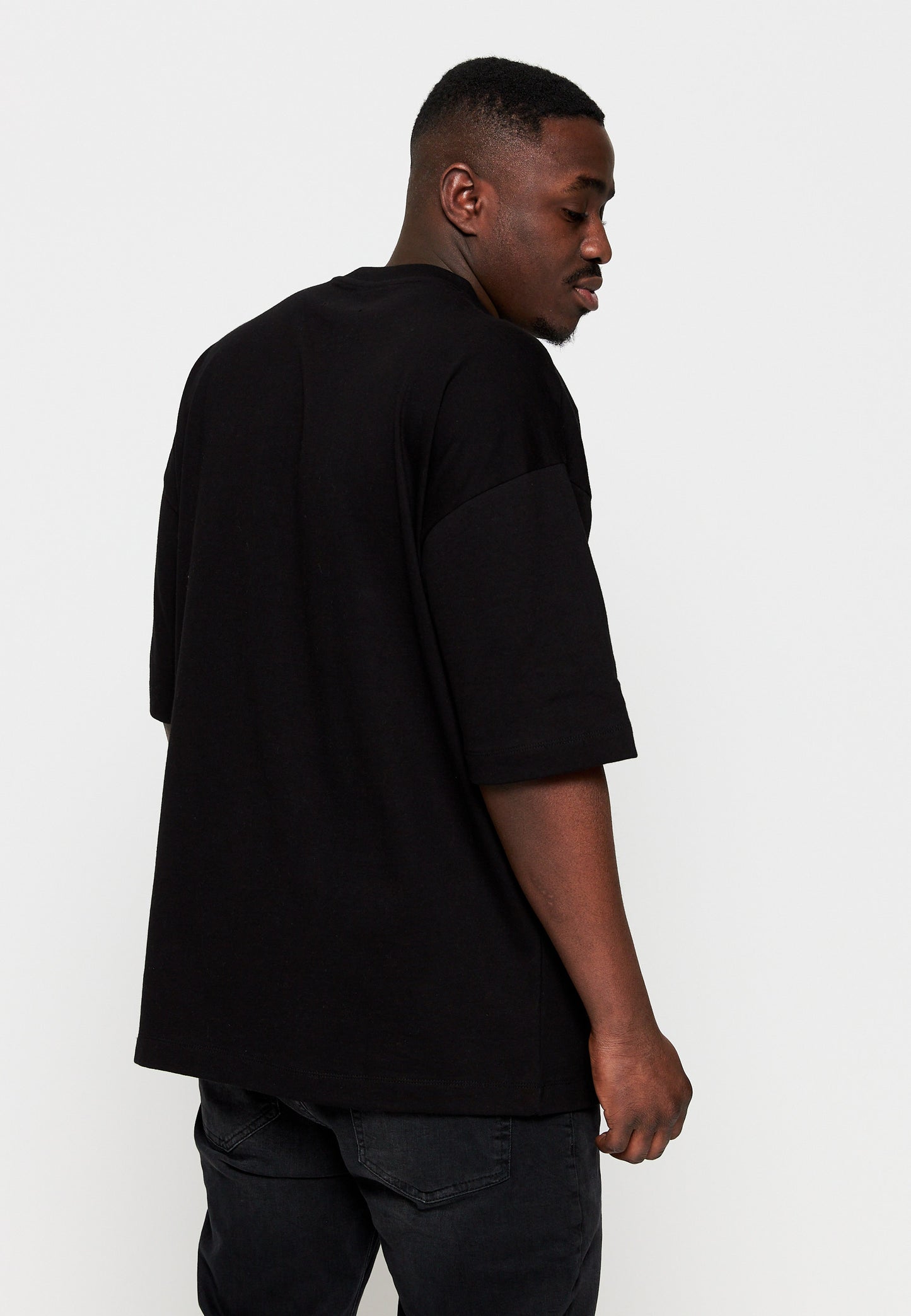 Oversize T-Shirt MULTI WAVE Black