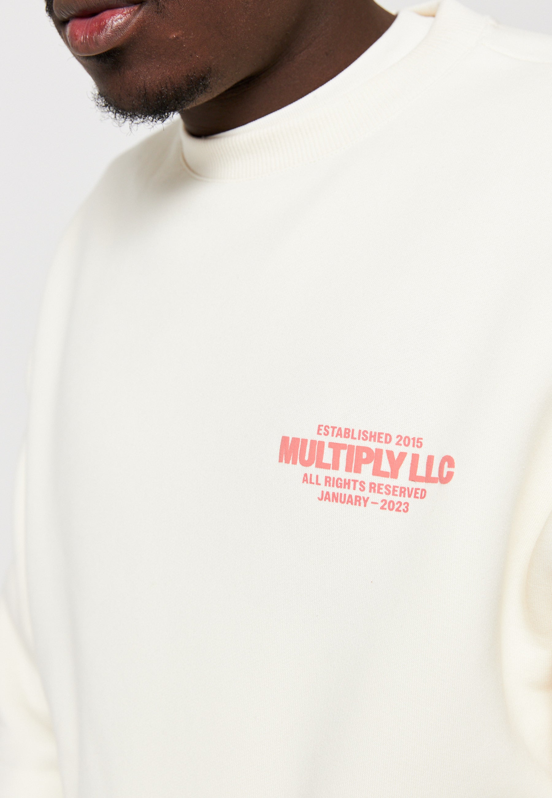 Oversize Sweatshirt MULTIPLY LLC Egret
