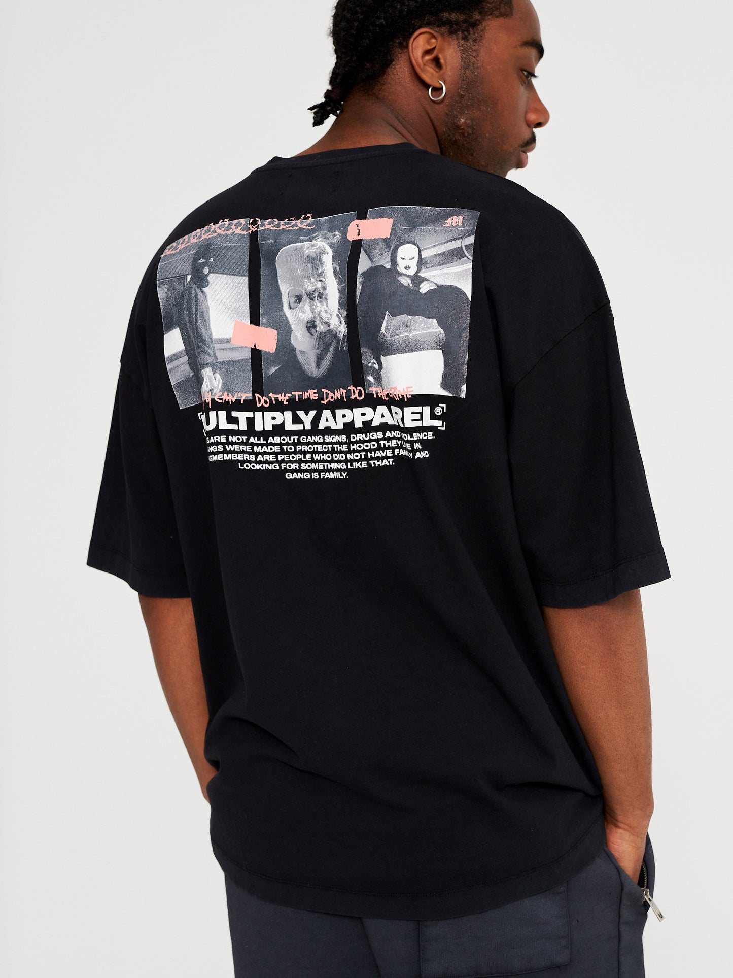 Oversize T-Shirt MASKS Black