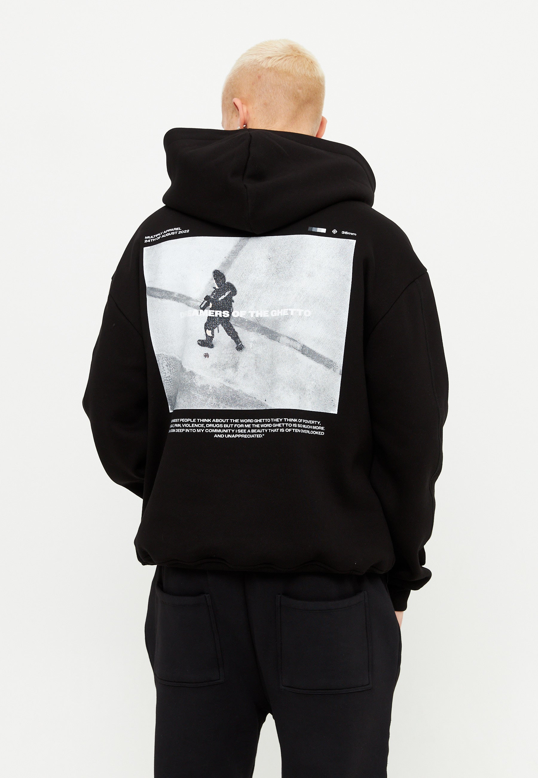 Oversize Hoodie DREAMERS OF THE GHETTO Black