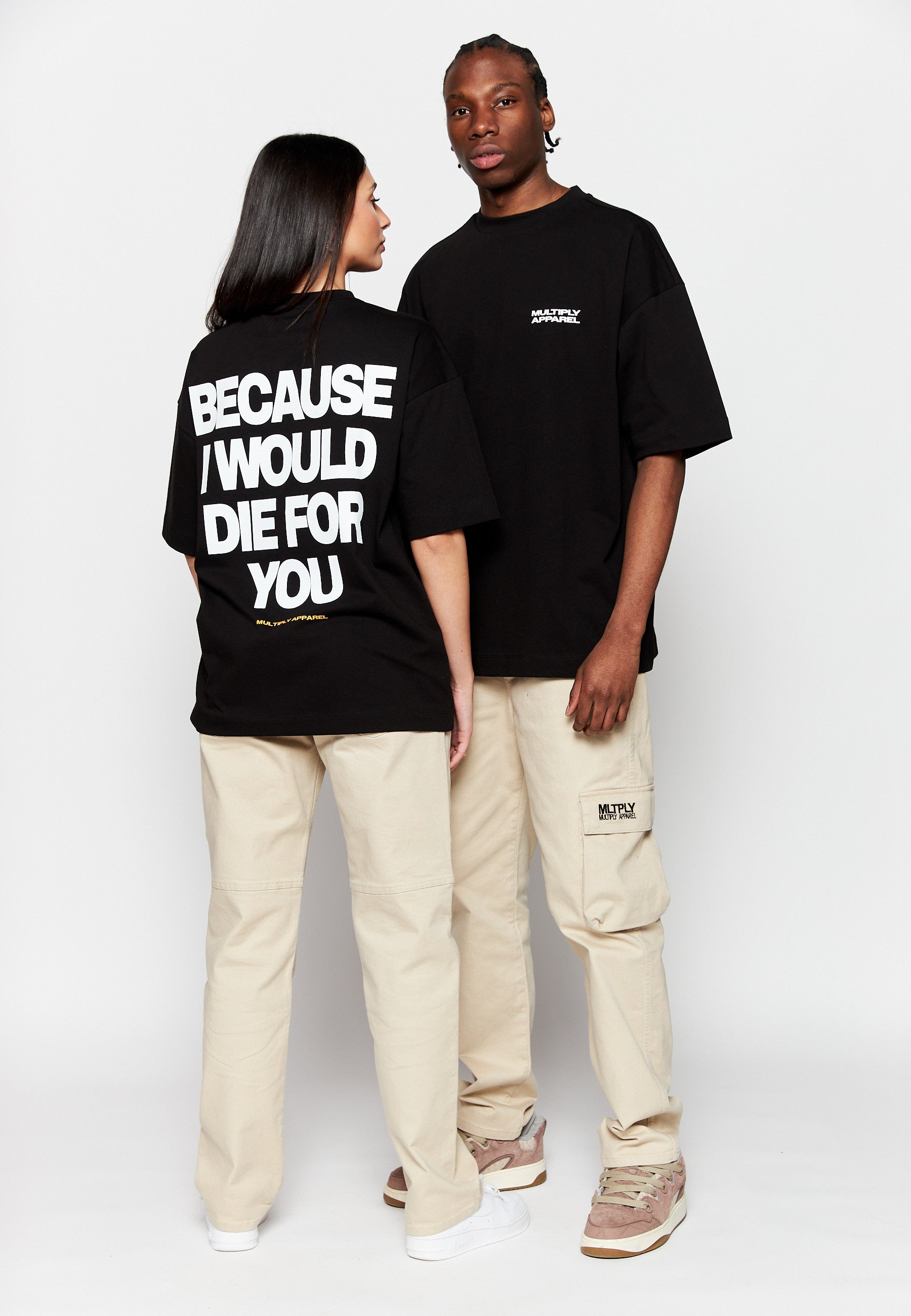 Oversize T-Shirt DIE FOR YOU Black