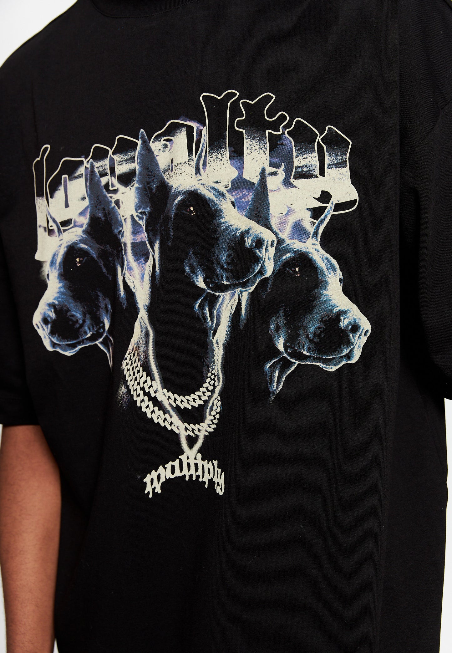 Oversize T-Shirt DOGS Black